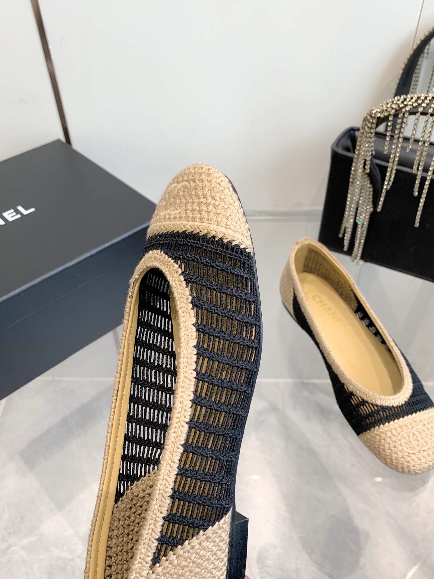 C style Woven flats Ballet shoes