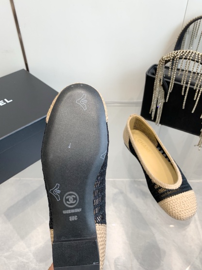 C style Woven flats Ballet shoes