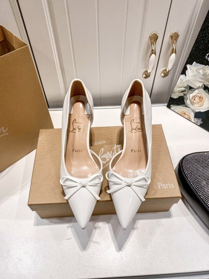 C style Bow pointed high heels