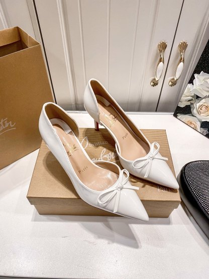 C style Bow pointed high heels