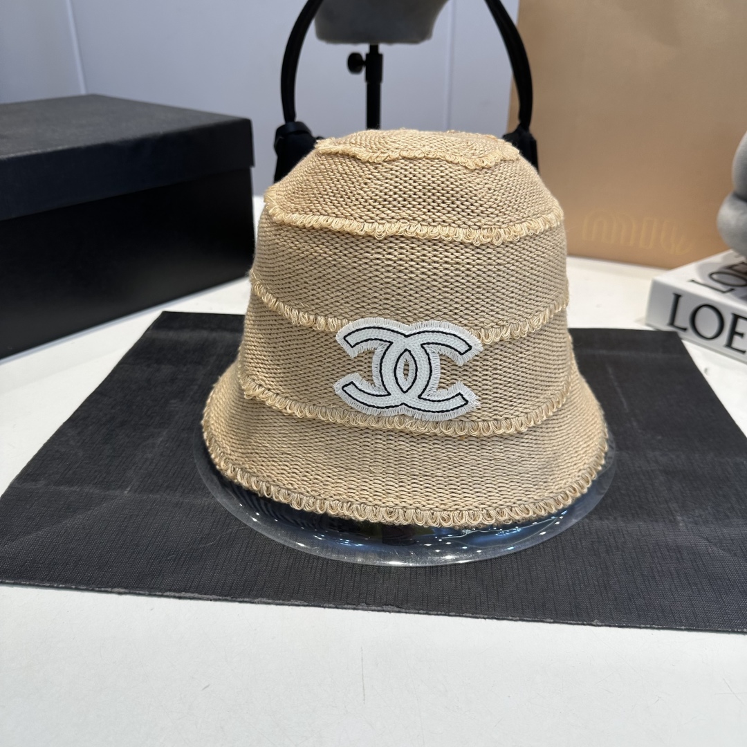 C style Hollow hand hook small bucket hat