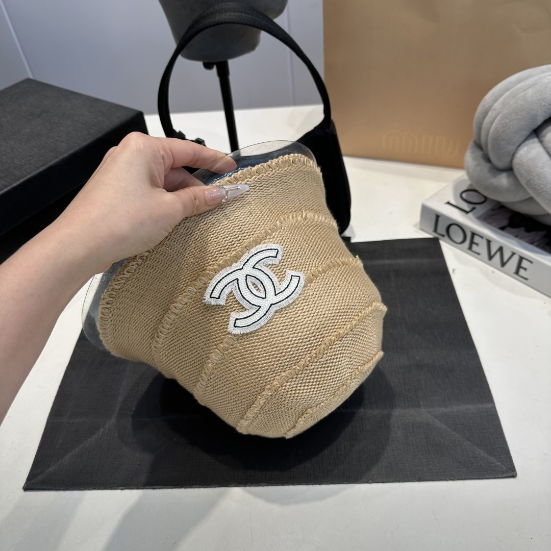 C style Hollow hand hook small bucket hat