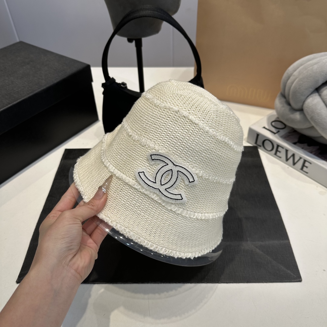 C style Hollow hand hook small bucket hat
