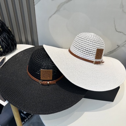 L style Wide Brim Hat