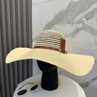 L style Wide Brim Hat