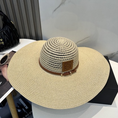 L style Wide Brim Hat