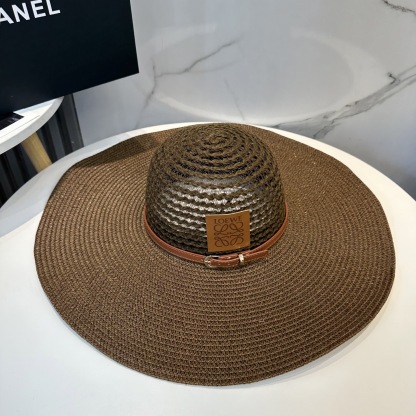 L style Wide Brim Hat