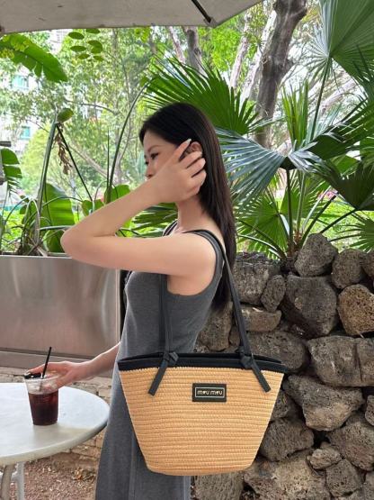 M style Woven Bag 40*30cm
