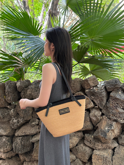 M style Woven Bag 40*30cm