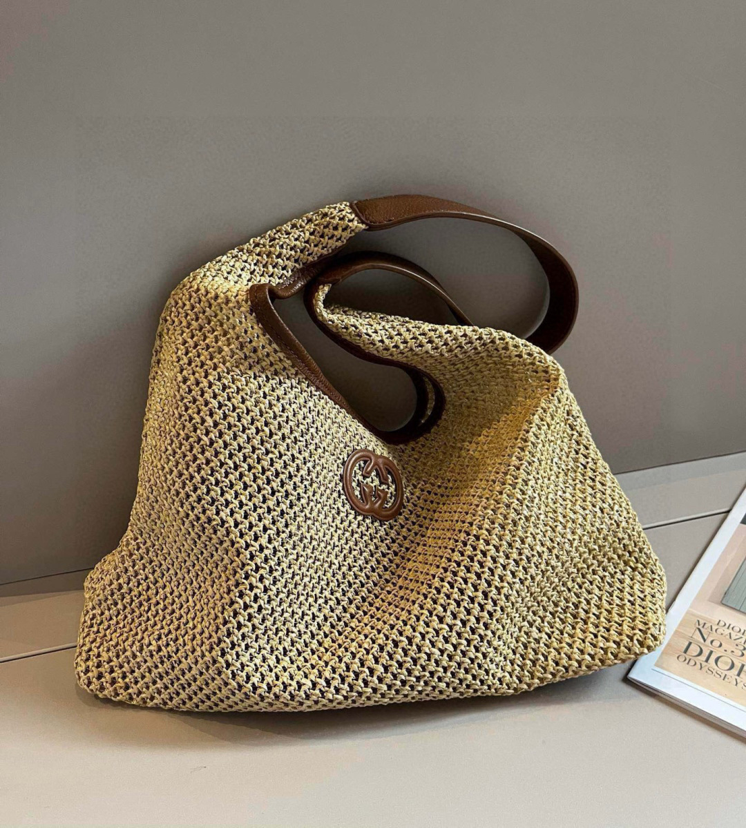 G style Straw bag