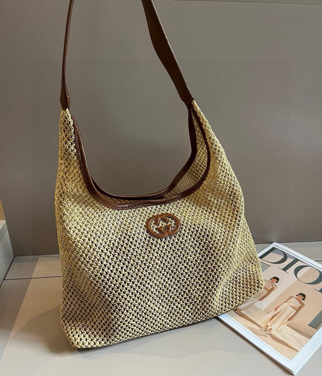 G style Straw bag