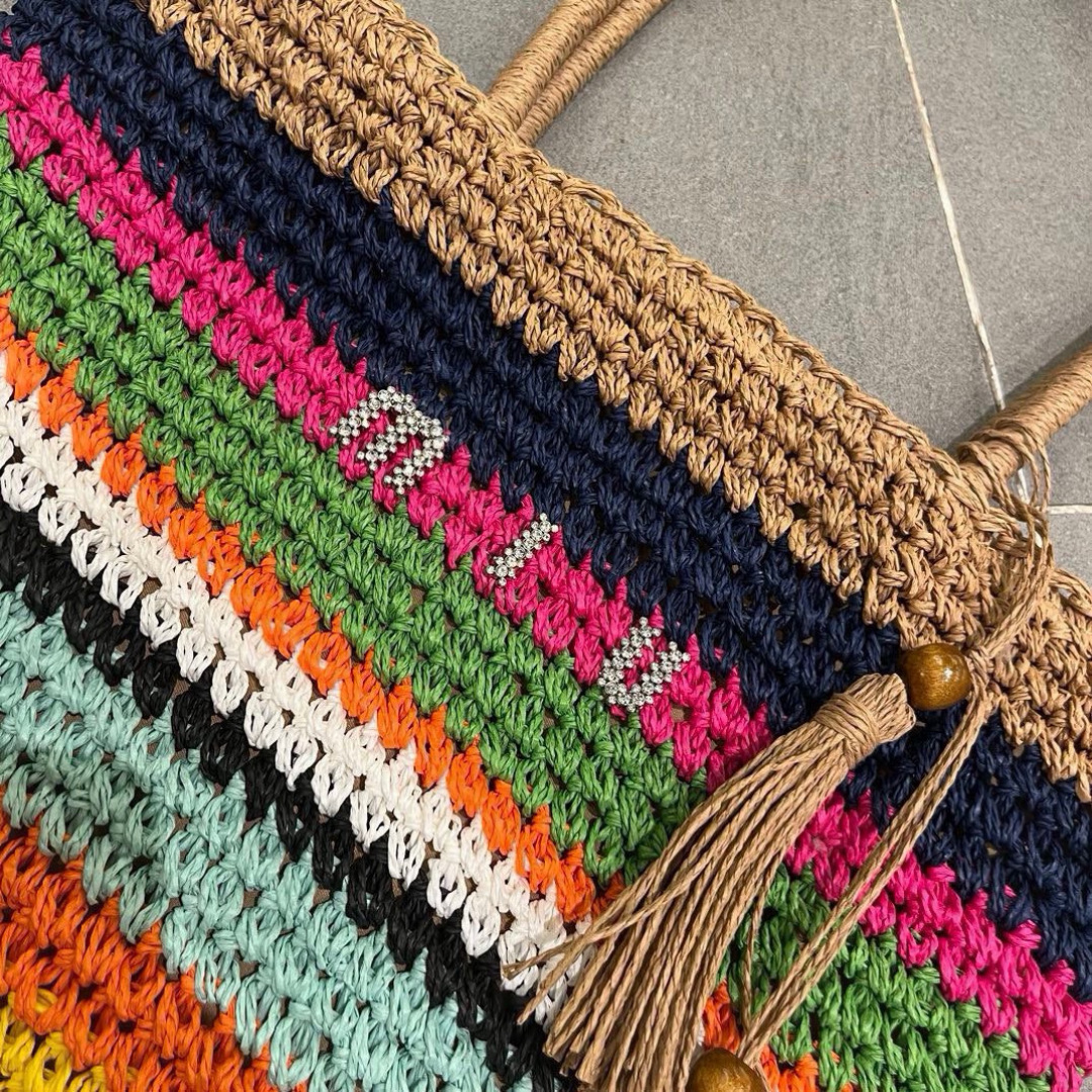 M style Summer style straw bag