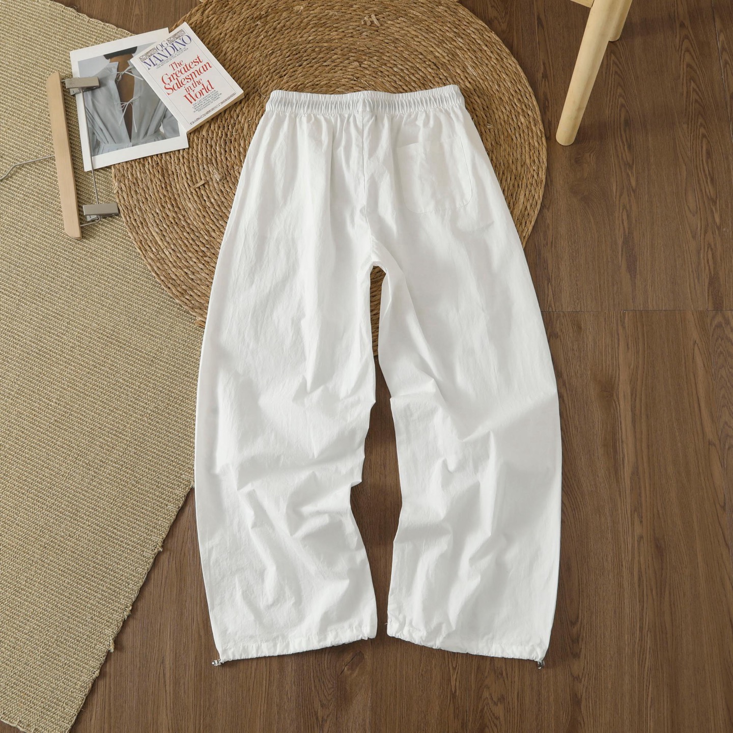A style Drawstring Scimitar Balloon Pants