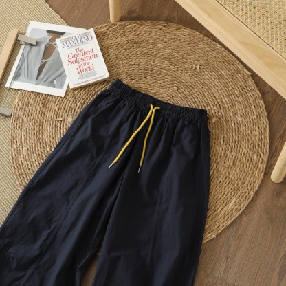 A style Drawstring Scimitar Balloon Pants