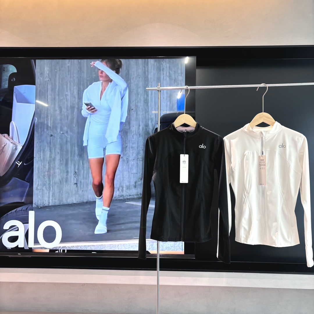 A style Ice Silk Zipper Yoga Jacket