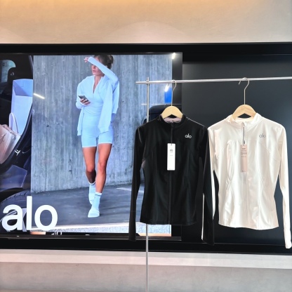 A style Ice Silk Zipper Yoga Jacket