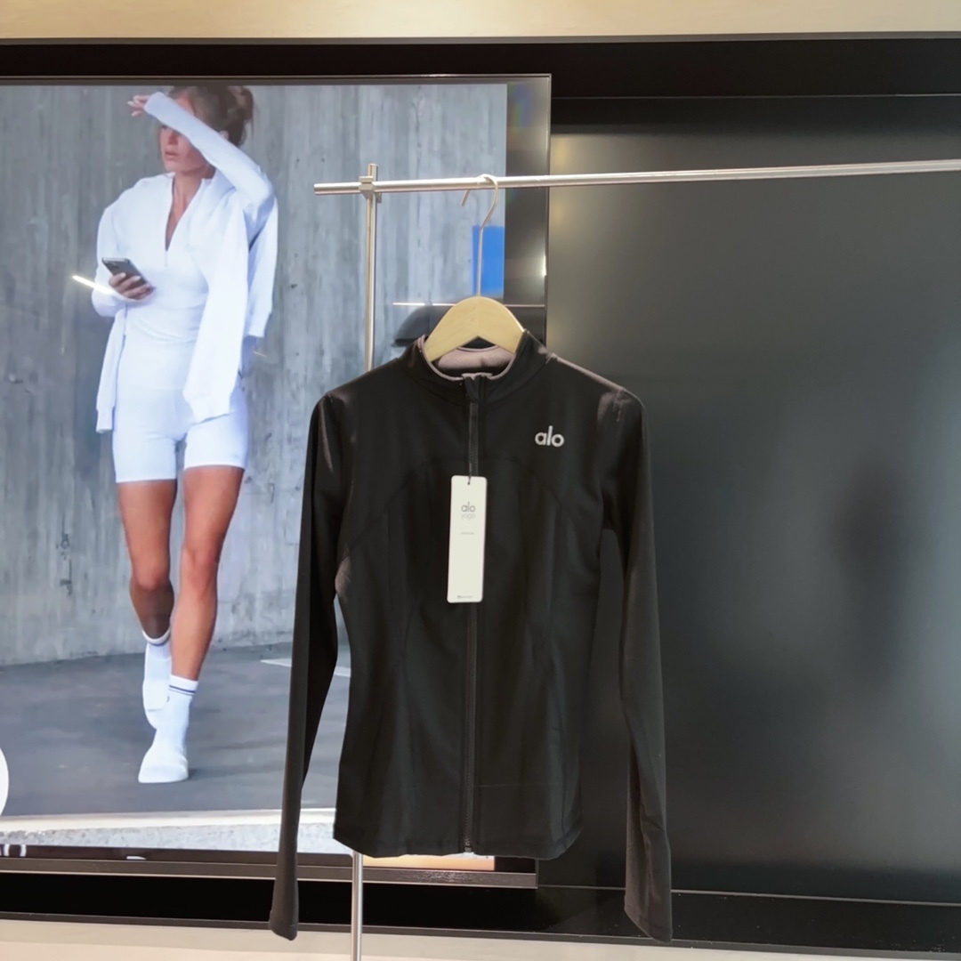 A style Ice Silk Zipper Yoga Jacket