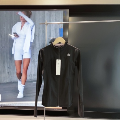 A style Ice Silk Zipper Yoga Jacket