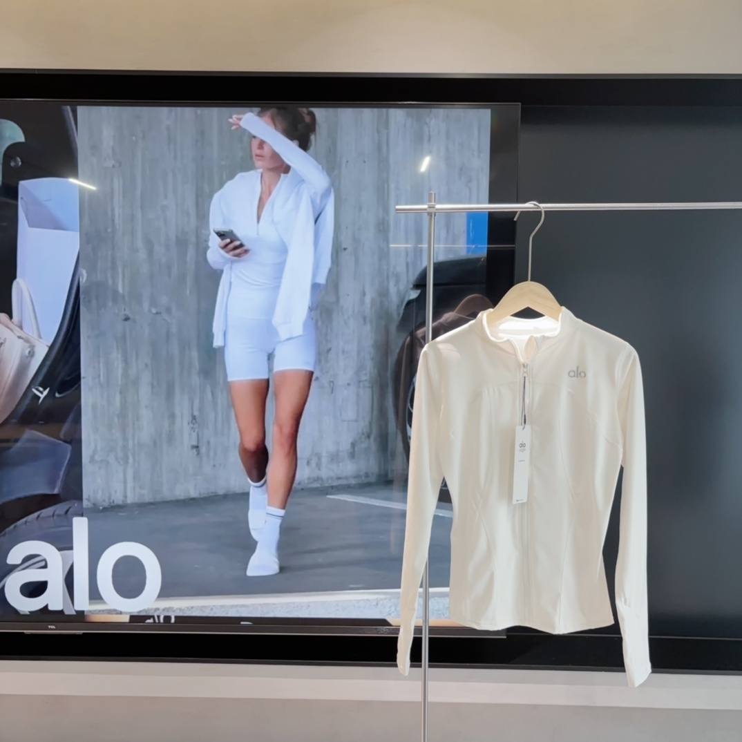 A style Ice Silk Zipper Yoga Jacket