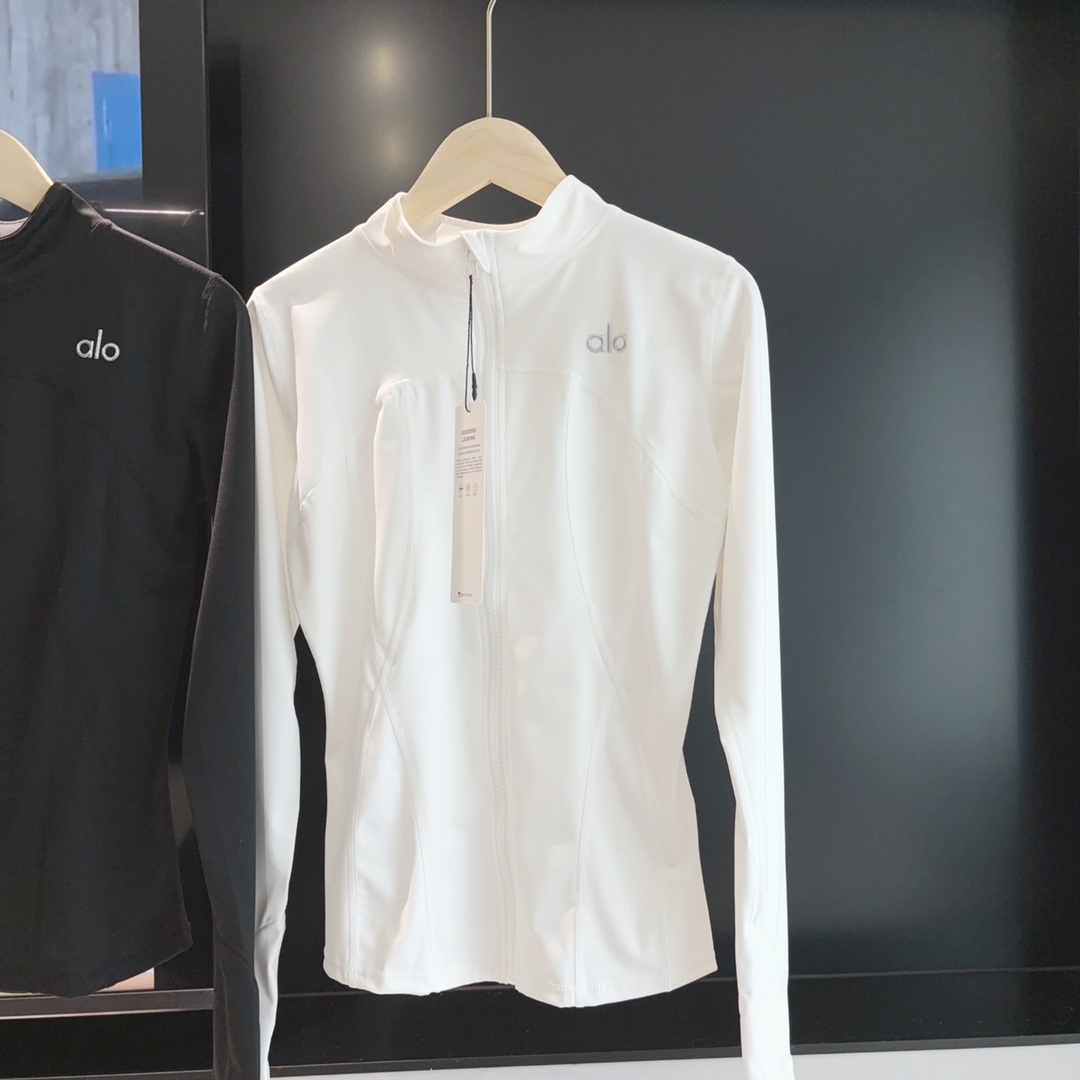 A style Ice Silk Zipper Yoga Jacket