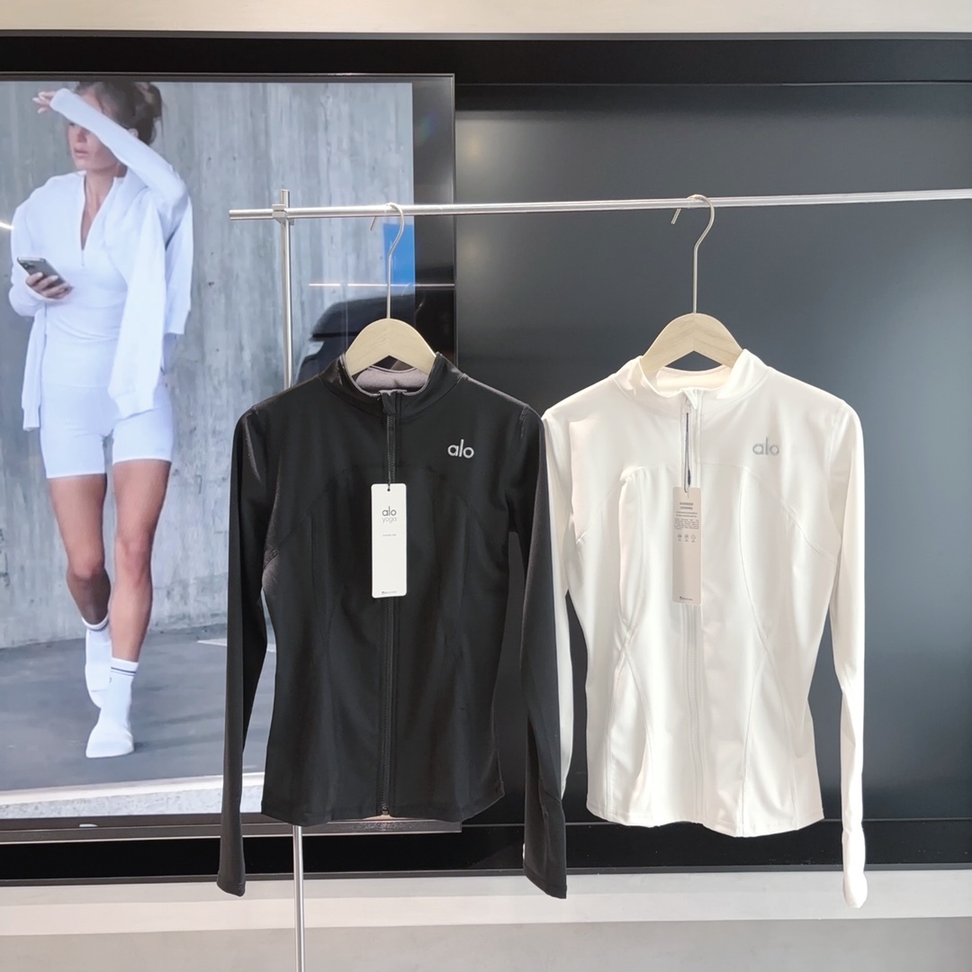 A style Ice Silk Zipper Yoga Jacket