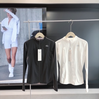 A style Ice Silk Zipper Yoga Jacket