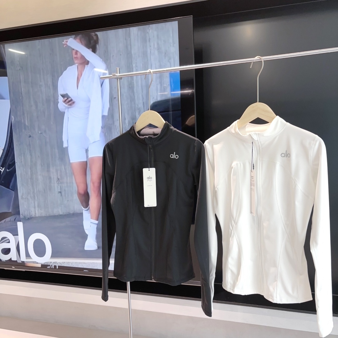 A style Ice Silk Zipper Yoga Jacket