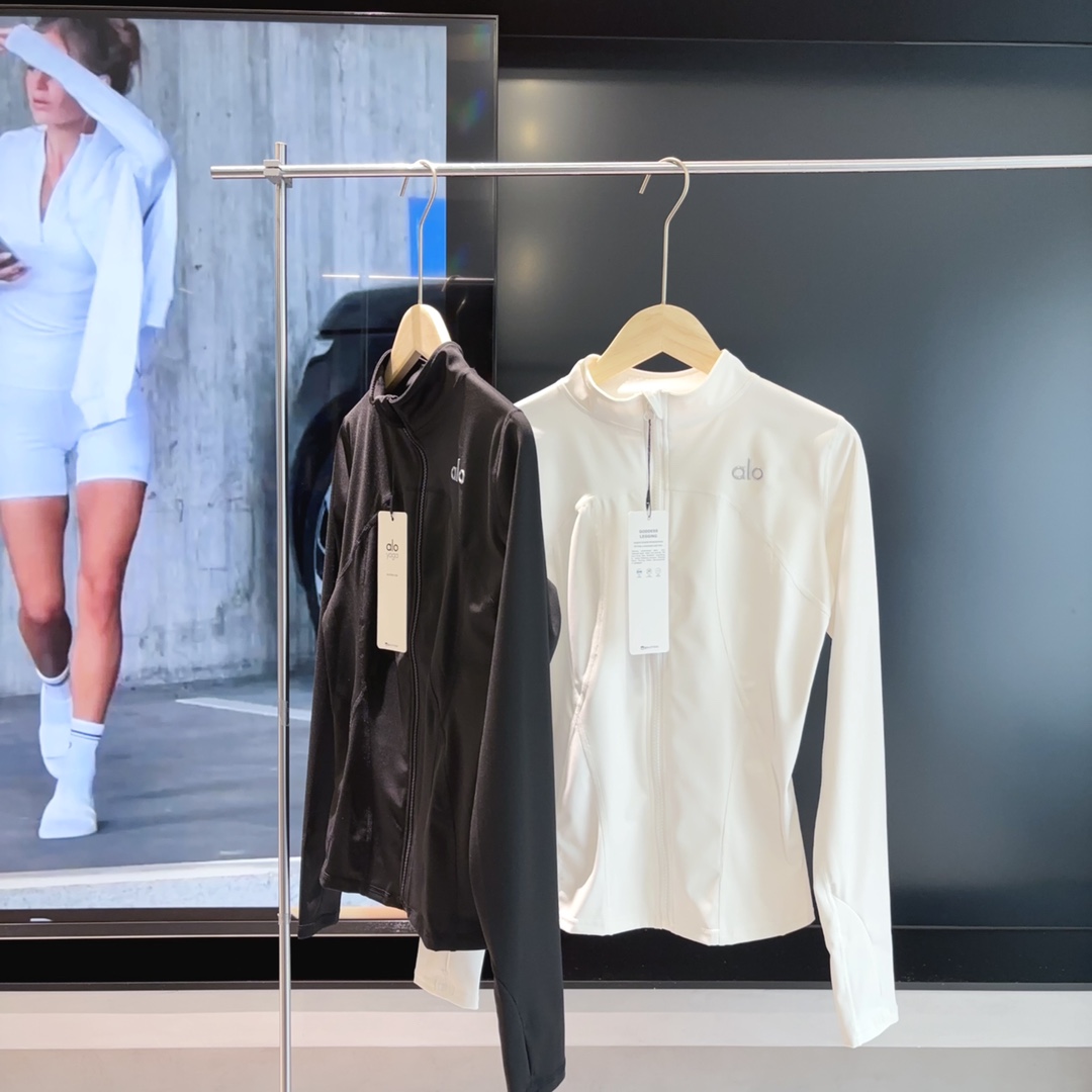 A style Ice Silk Zipper Yoga Jacket