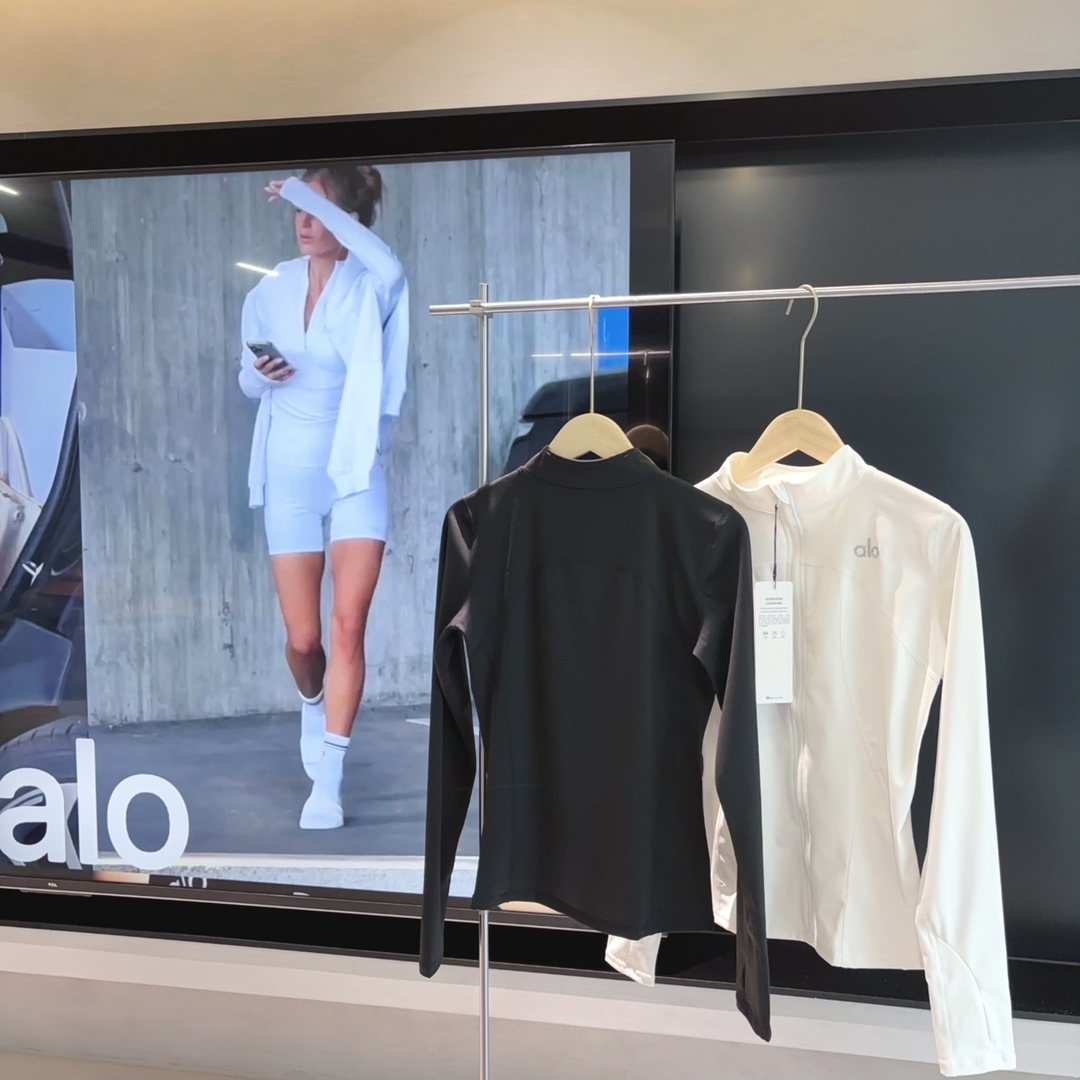 A style Ice Silk Zipper Yoga Jacket