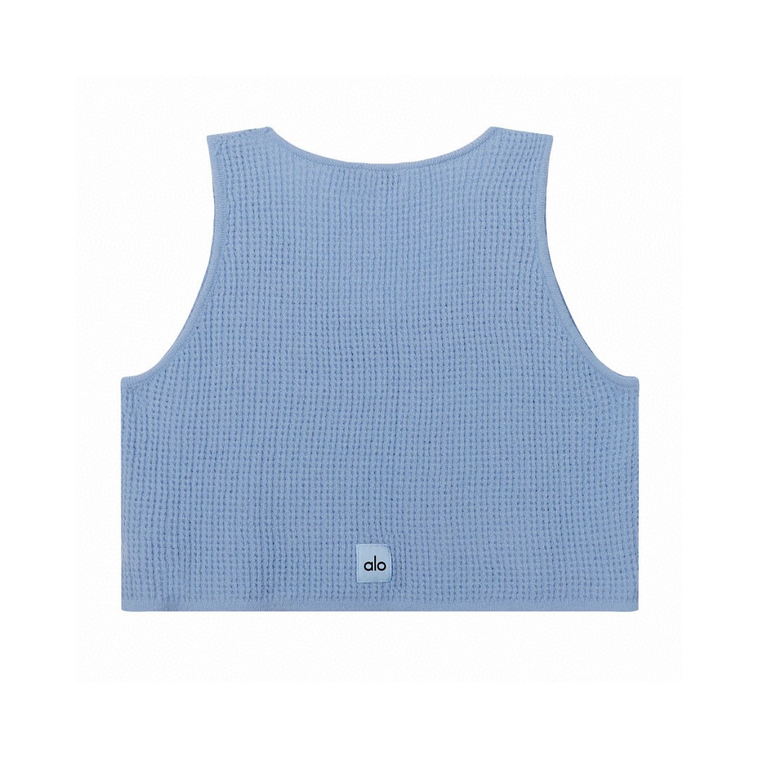 A style Waffle Knit Tank Top and Shorts Set