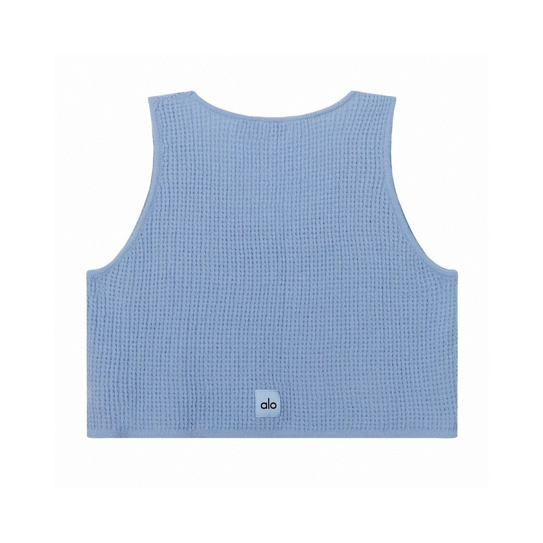 A style Waffle Knit Tank Top and Shorts Set