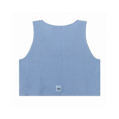 A style Waffle Knit Tank Top and Shorts Set