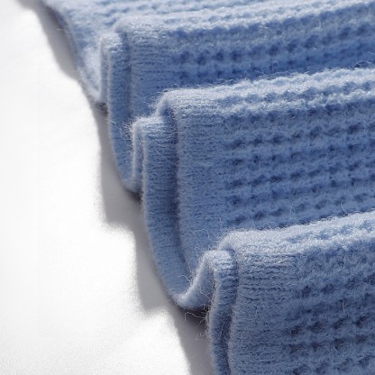 A style Waffle Knit Tank Top and Shorts Set