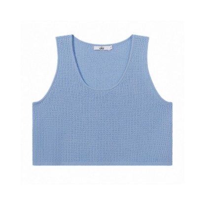 A style Waffle Knit Tank Top and Shorts Set