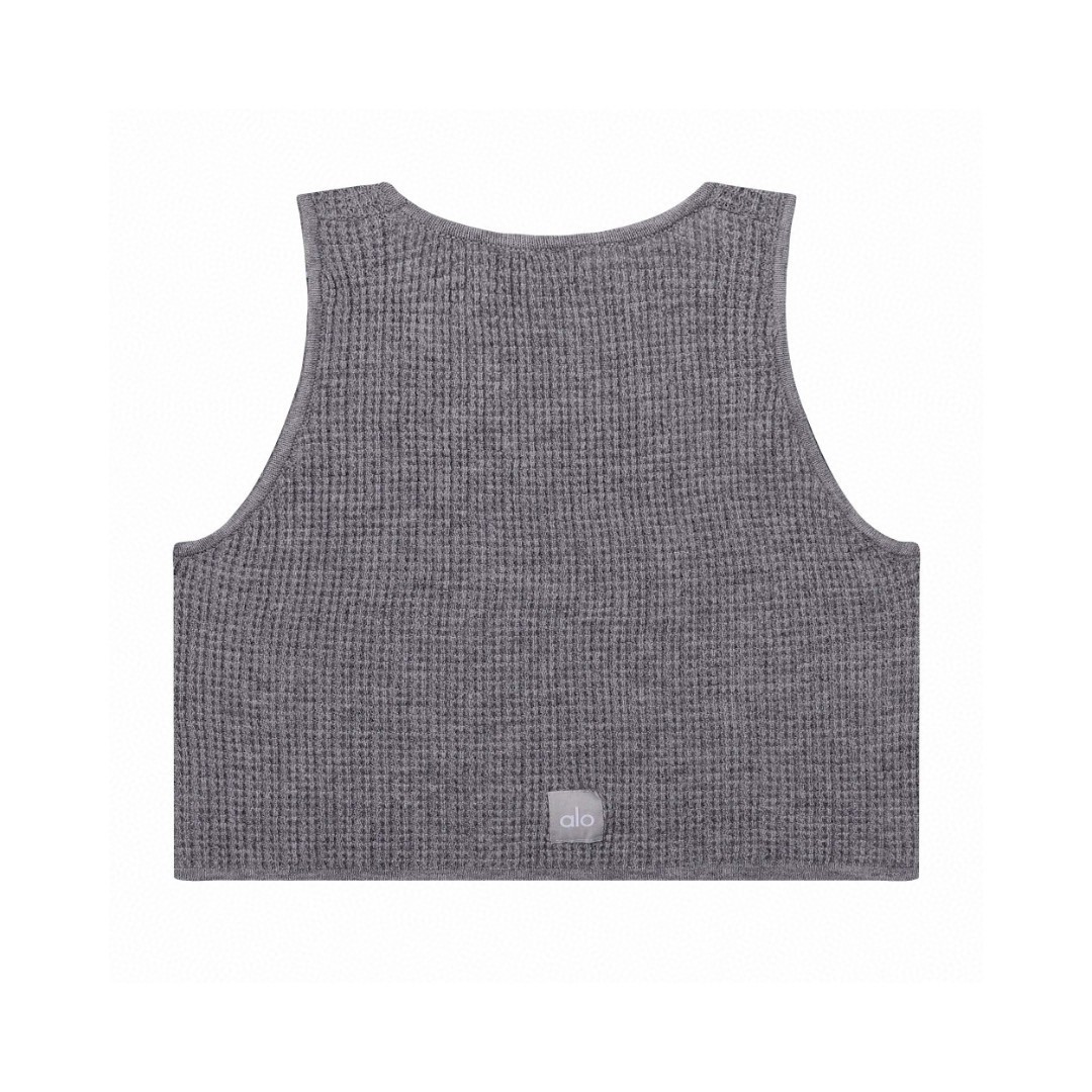 A style Waffle Knit Tank Top and Shorts Set