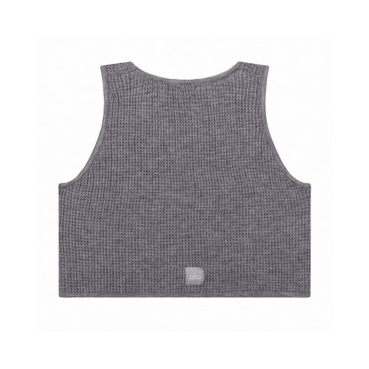 A style Waffle Knit Tank Top and Shorts Set