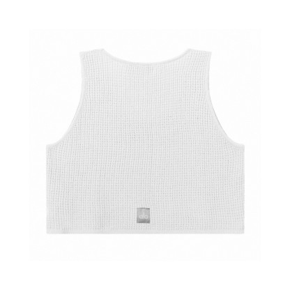 A style Waffle Knit Tank Top and Shorts Set