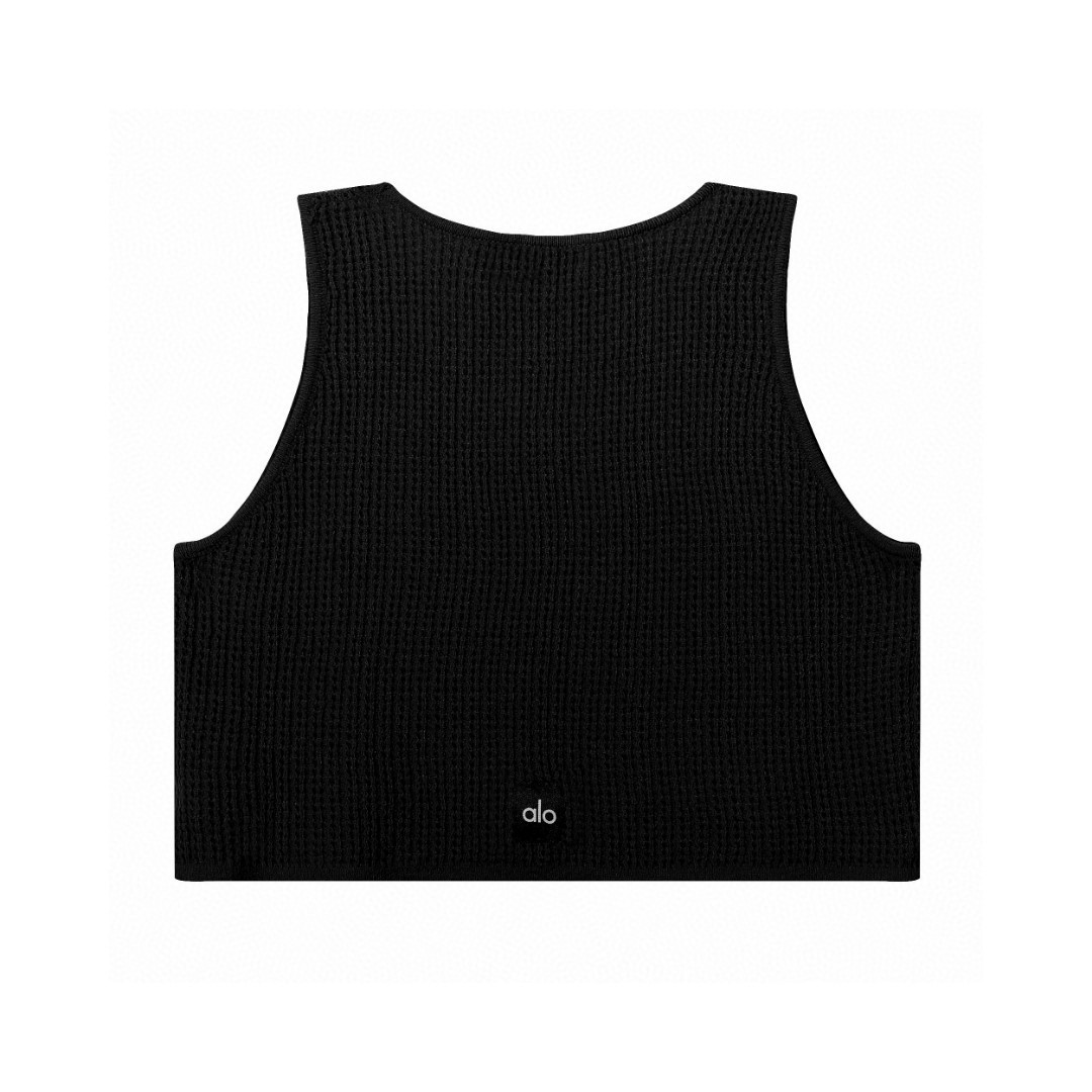 A style Waffle Knit Tank Top and Shorts Set