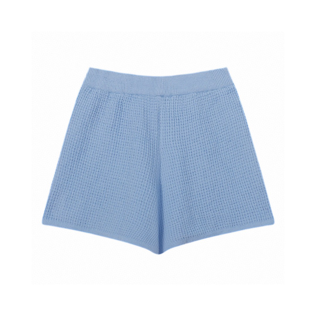 A style Waffle Knit Tank Top and Shorts Set