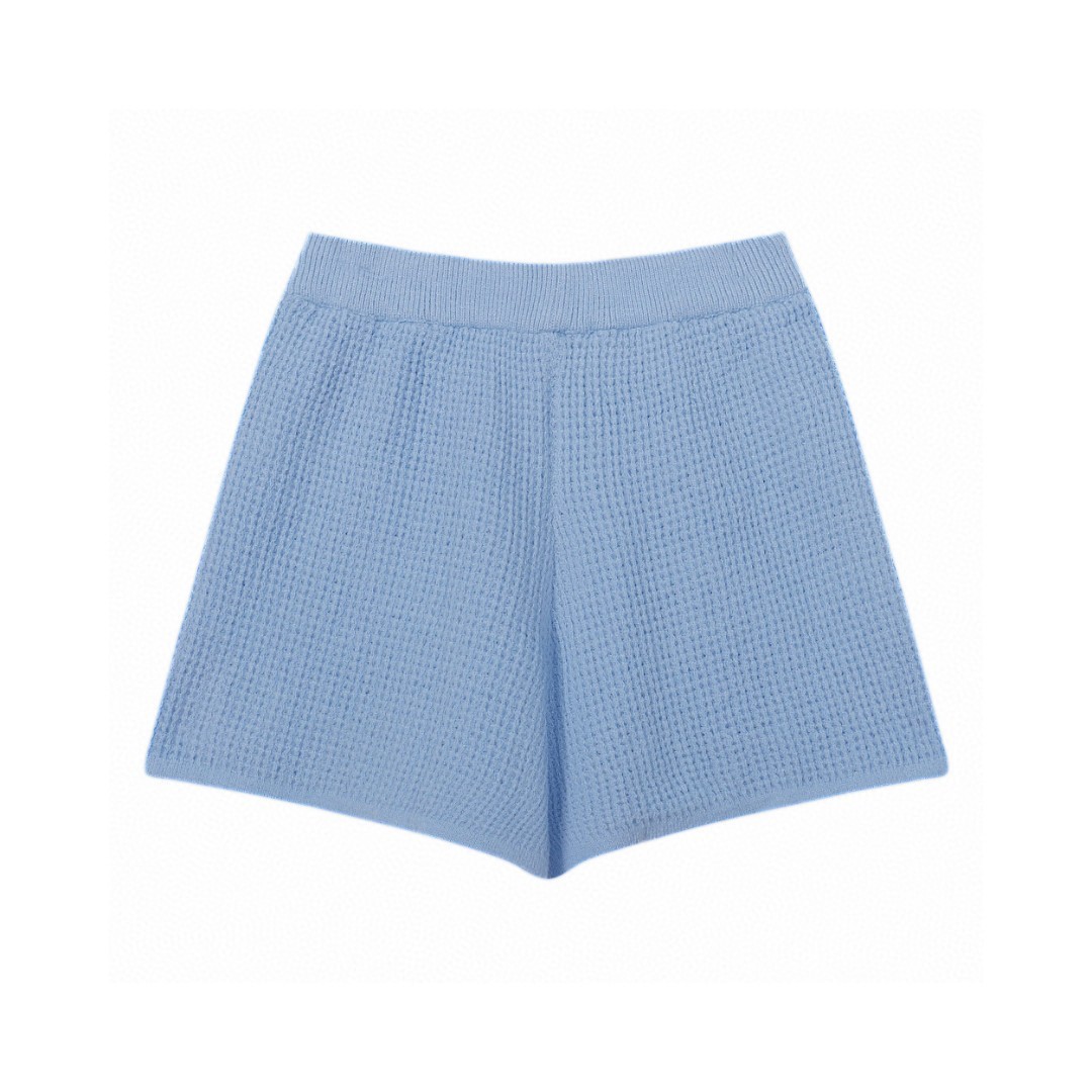 A style Waffle Knit Tank Top and Shorts Set