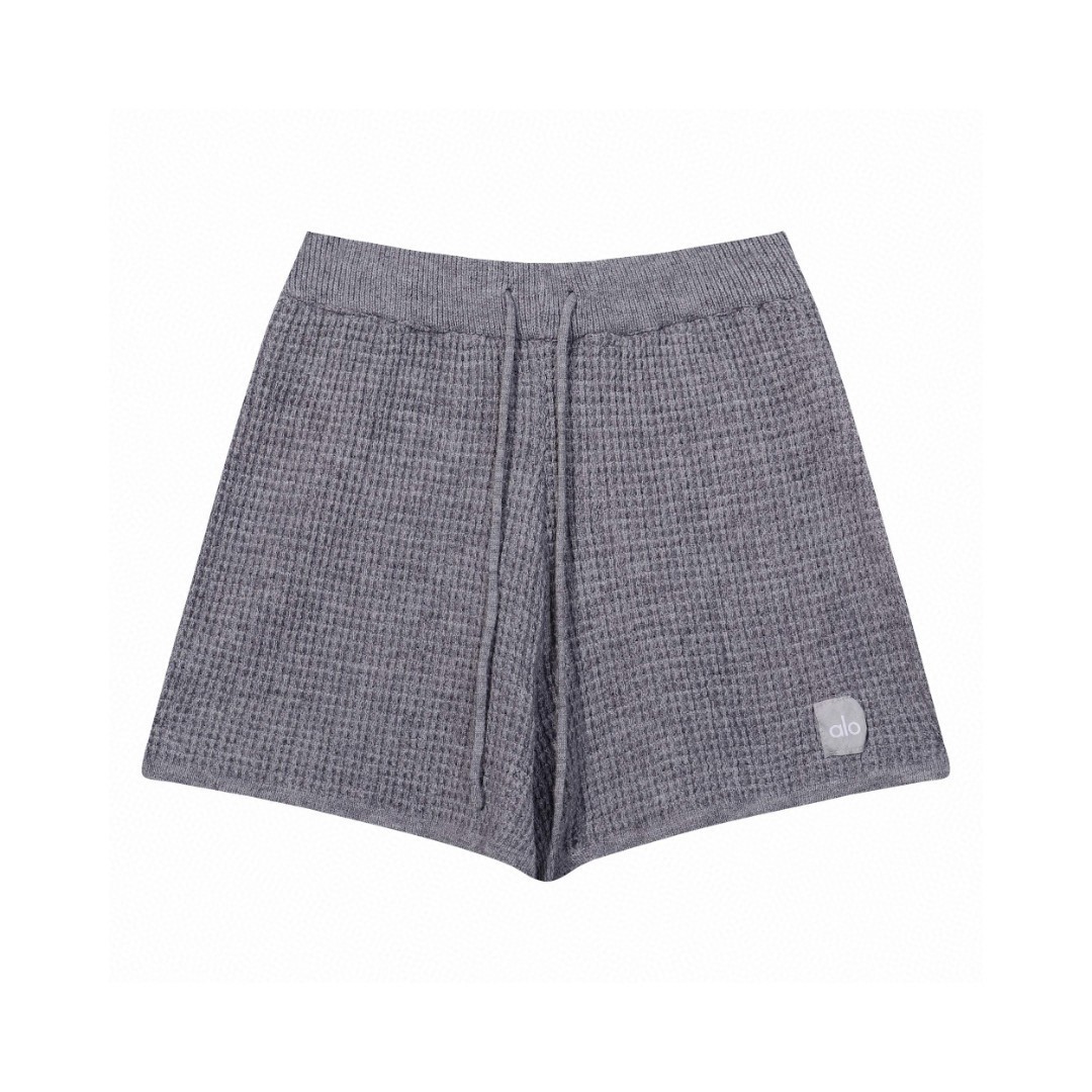 A style Waffle Knit Tank Top and Shorts Set