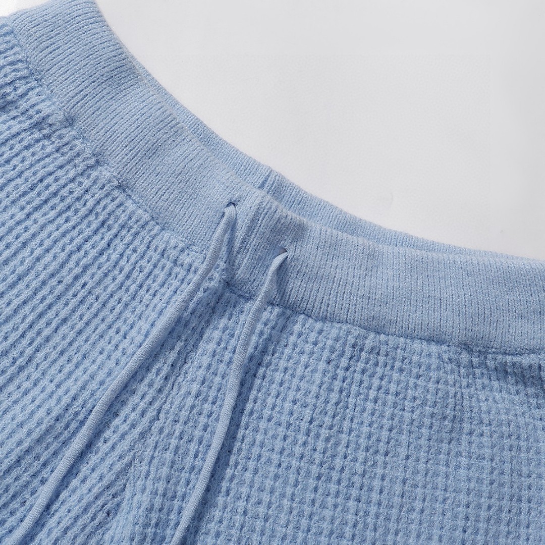 A style Waffle Knit Tank Top and Shorts Set