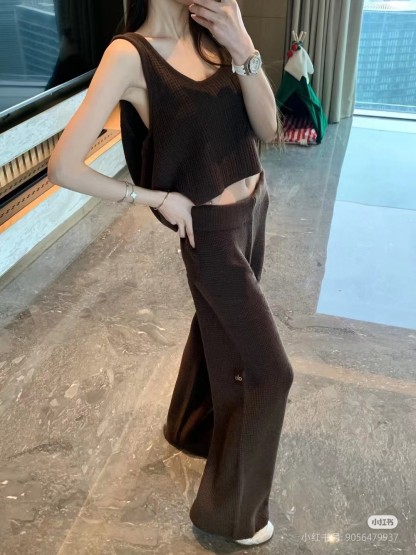 A style Waffle Knit Tank Top and Shorts Set