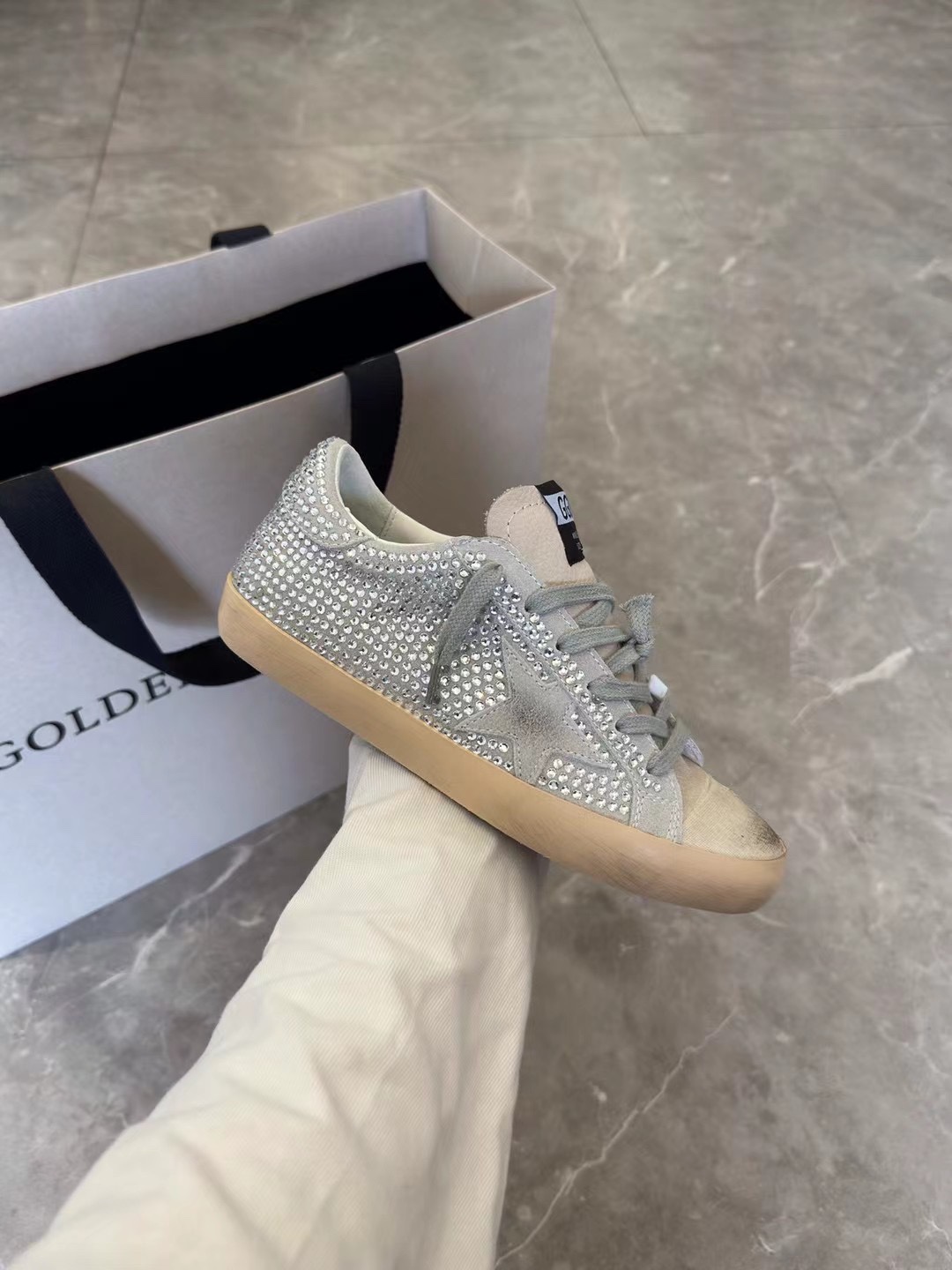 G style Mesh star couple dirty shoes