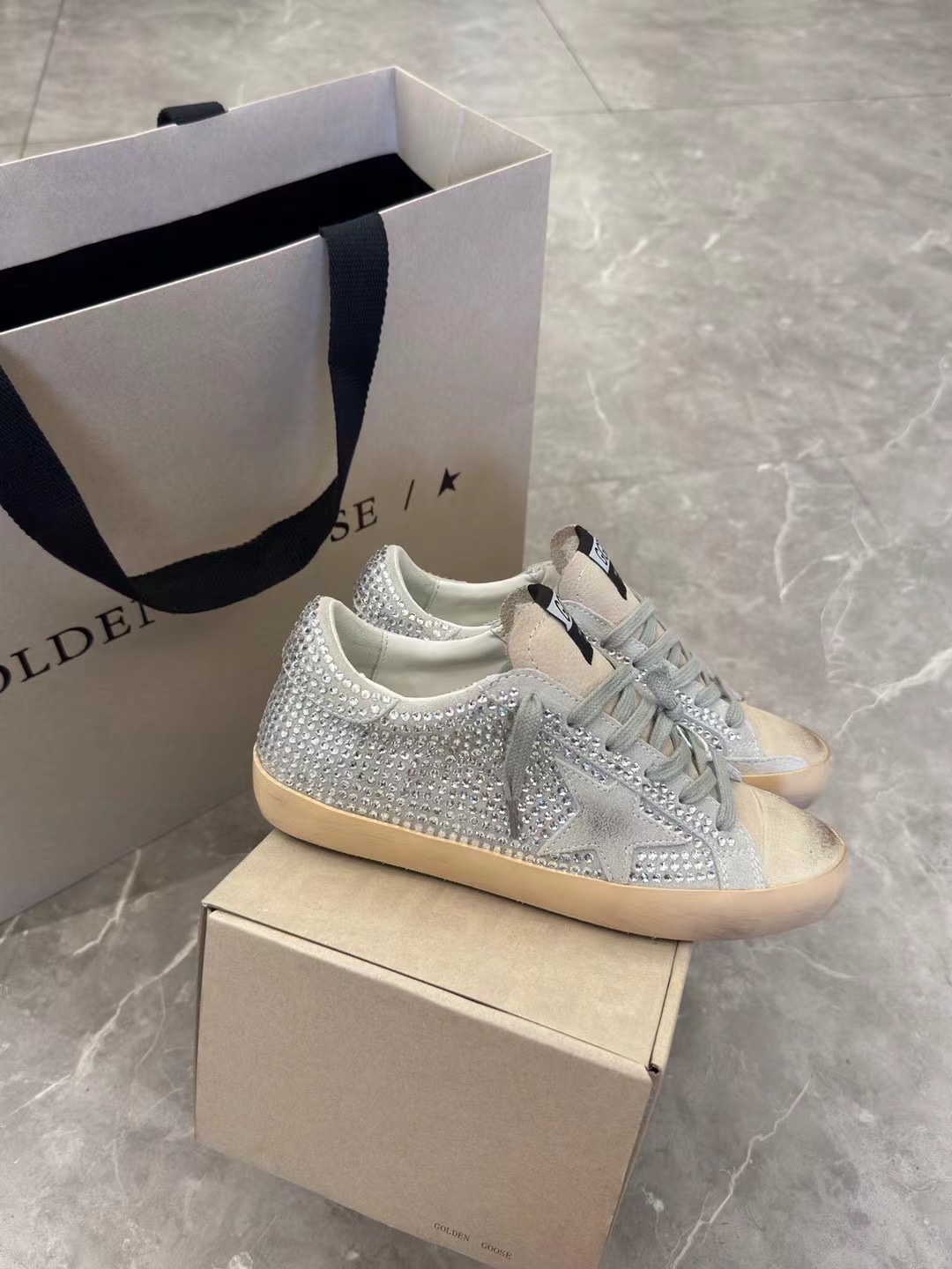 G style Mesh star couple dirty shoes