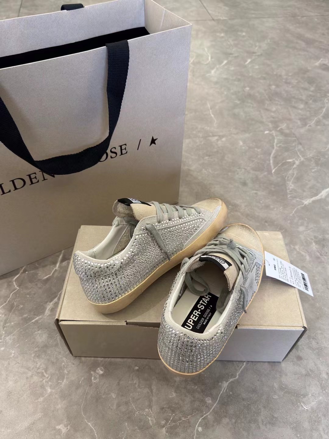 G style Mesh star couple dirty shoes
