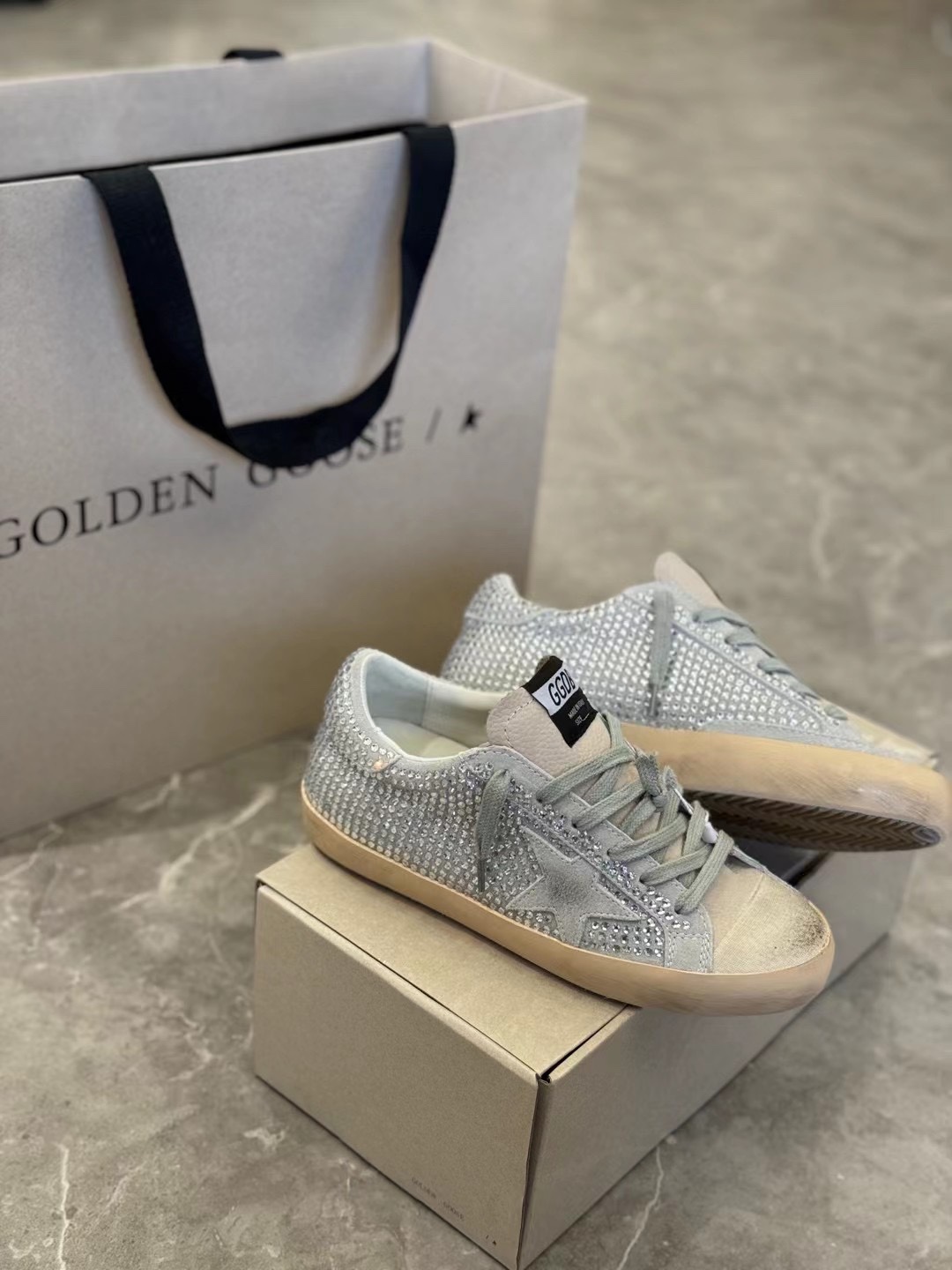 G style Mesh star couple dirty shoes