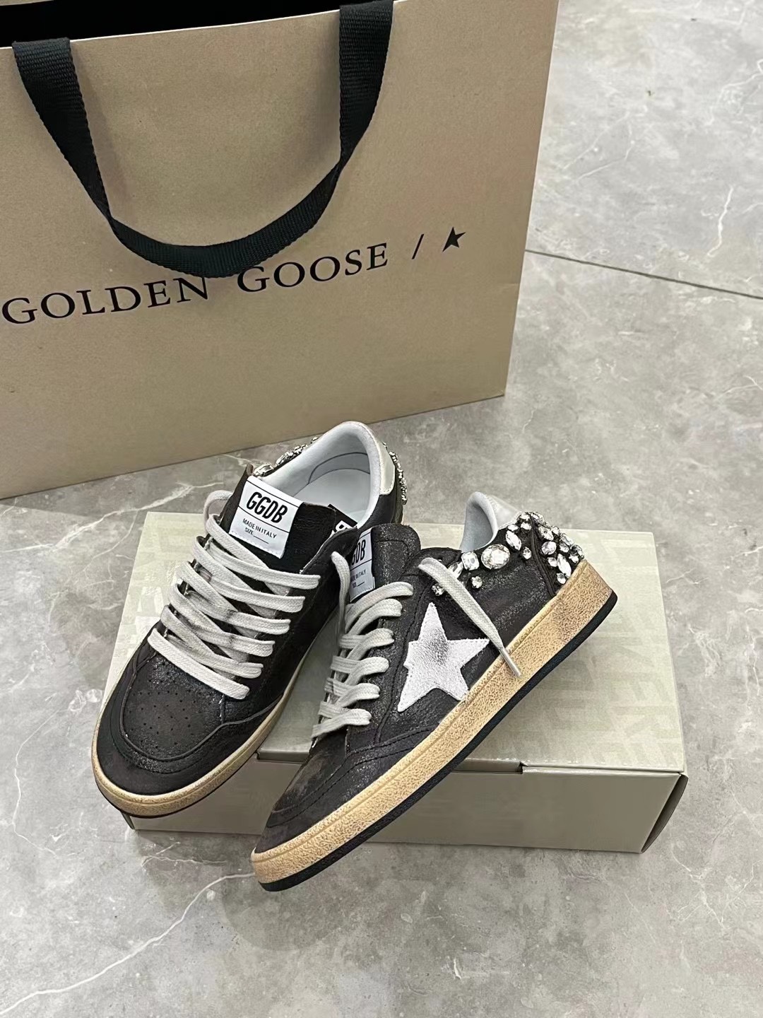 G style Mesh star couple dirty shoes