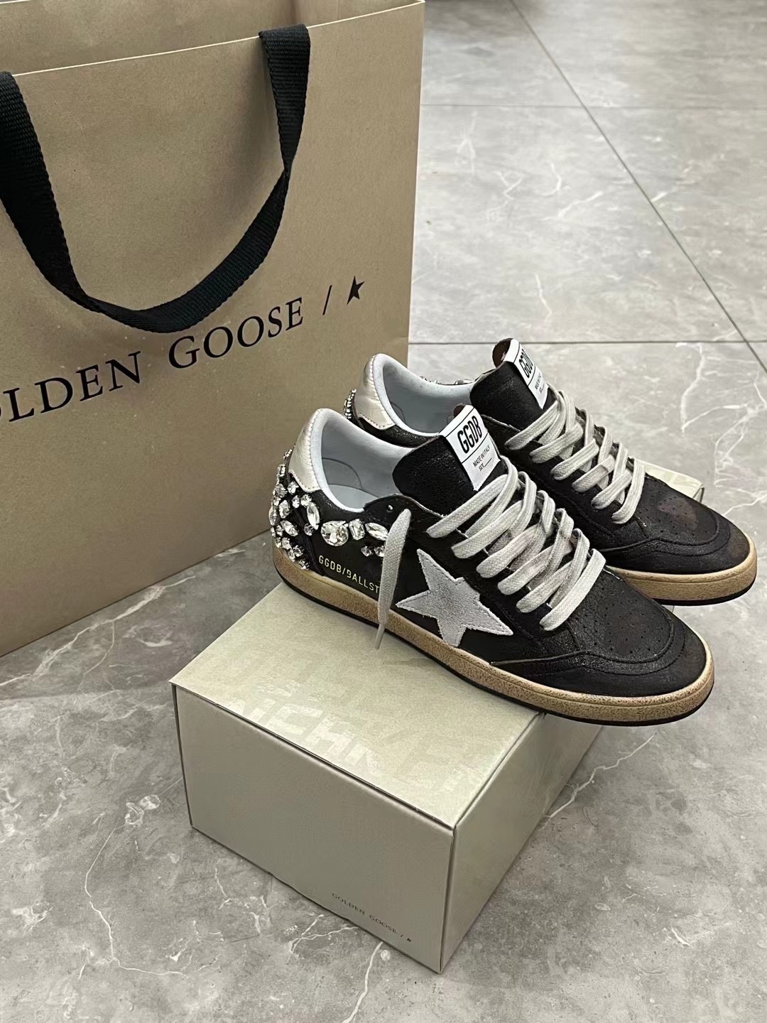 G style Mesh star couple dirty shoes