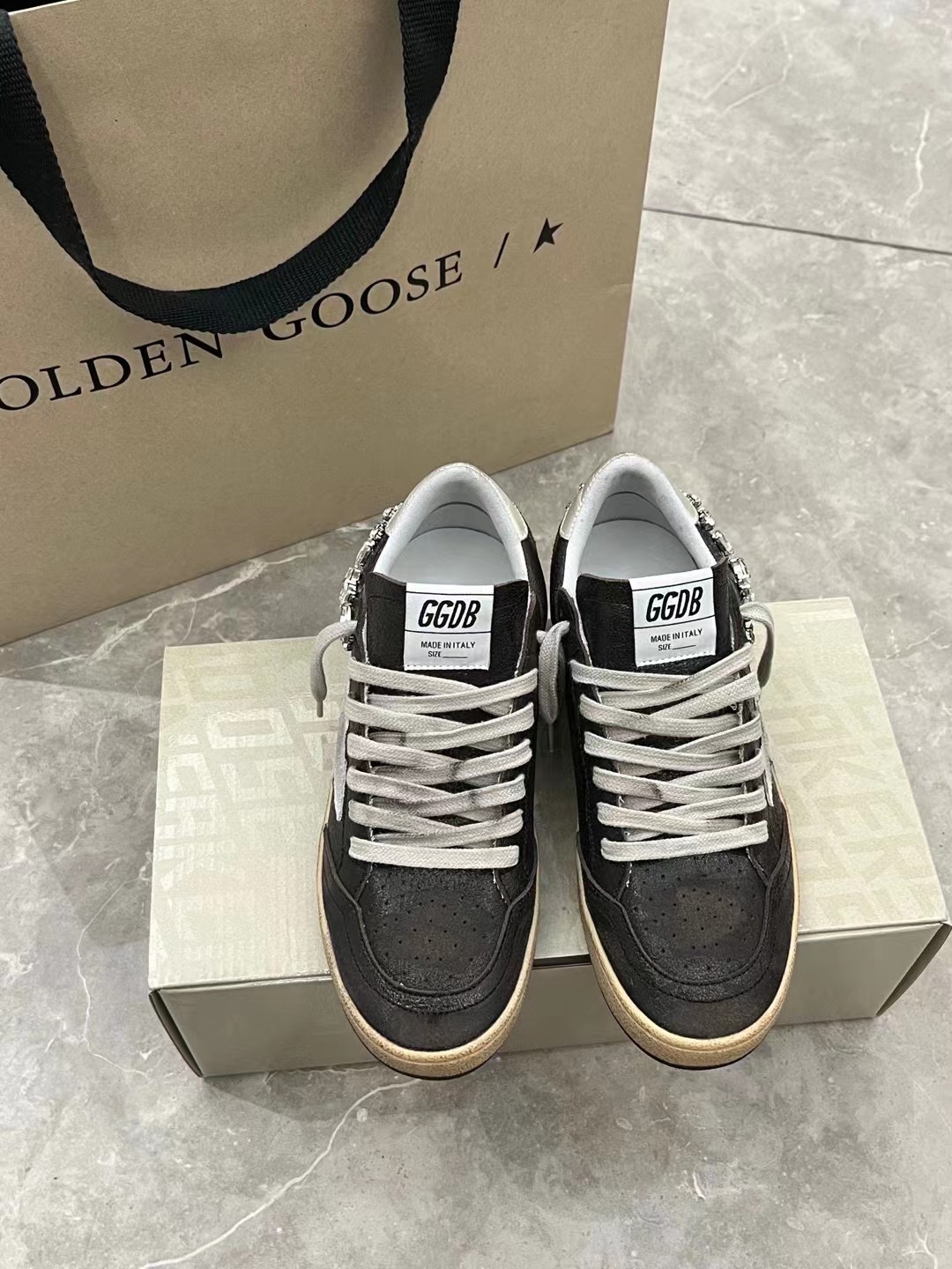 G style Mesh star couple dirty shoes